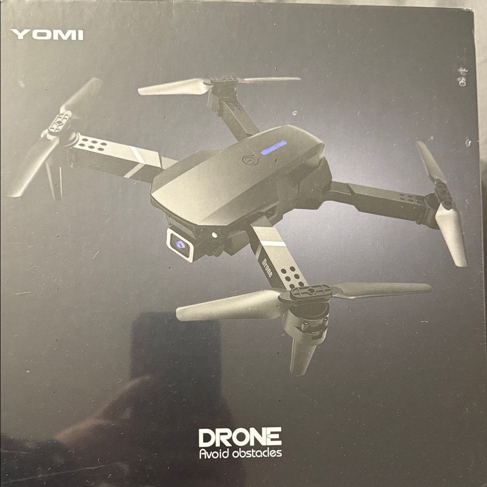 Black Drone with Obstacle Avoidance